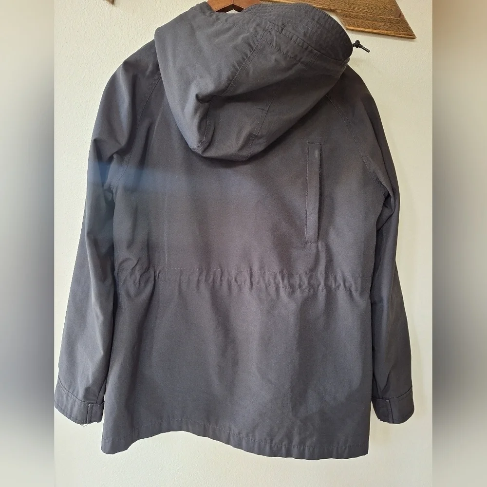Penfield Kasson Parka Jacket Black Full Zip Mid Length Hooded Womens Size L